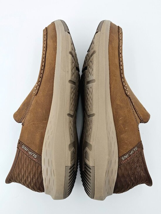 Skechers Slip ins Air Cooled Memory Foam Shoes Desert Brown 204866 Mens Size 9.5 main image 4